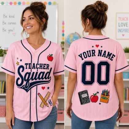 All-over Print Baseball Jersey Without Piping