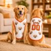 Custom Funny Pet Face Dog Shirt, Personalized Pet Jersey With Photo, Name Number Dog Cat Clothes, Personalized Funny Outfit For Cat Dog