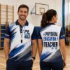Custom PE Teacher Polo Shirt, Physical Education Teacher Personalized Gym Teacher Shirt, Coach Gift, School Staff Polo, Back To School