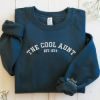 Embroidered The Cool Aunt Crewneck, Auntie Sweatshirt with Kids Names Shirt, Best Aunt Tshirt, Personalized Gift for Aunt, Auntie Sweatshirt