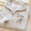 embroidered GYN Funny Goose Quarter Zip Sweatshirt, Nurse Midwife Embroidered Pullover, Funny OB Nurse Gift, Baby Delivery Goose Shirt