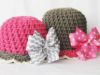 Picture of Hat CROCHET PATTERN - Bow-tastic Beanie & hair bow tutorial - Instant Download, crochet hat pattern, for girls, baby hat pattern, baby girl