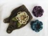 Picture of Crochet Ear Warmer PATTERN -Ear Warmer with Interchangeable Flowers- headband pattern crochet flower winter PDF instant download