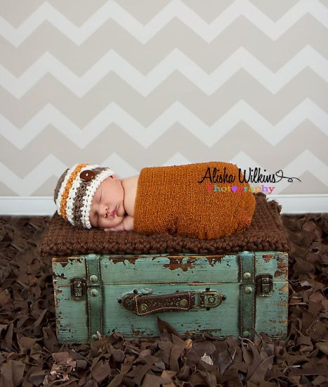 Picture of Crochet Hat PATTERN - The Carter Beanie - baby photo prop accessories crochet beanie instant download PDF photography prop
