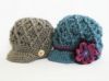 Picture of CROCHET PATTERN - Diamond Cap - 5 sizes PDF baby cap newborn baby girl baby boy brim hat