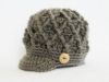 Picture of CROCHET PATTERN - Diamond Cap - 5 sizes PDF baby cap newborn baby girl baby boy brim hat