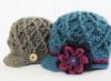 Picture of CROCHET PATTERN - Diamond Cap - 5 sizes PDF baby cap newborn baby girl baby boy brim hat