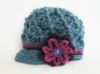 Picture of CROCHET PATTERN - Diamond Cap - 5 sizes PDF baby cap newborn baby girl baby boy brim hat