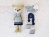 Picture of PATTERN - Crochet Reindeer and Bear pattern - Samantha Snowflake - amigurumi stuffed toy tutorial baby toy softie PDF crochet pattern