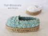 Picture of CROCHET PATTERN Baby Girl Espadrille Shoes (4 sizes included from 0-12 months) Instant Download PDF digital pattern