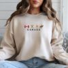 Picture of Embroidered Canada Sweatshirt, Canada Day Crewneck, Canadian Pride Canada Flag Shirt, Hockey Canada Hoodie, Holiday Gift, Gift For Canadians