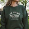 Picture of Embroidered Teachers Sweatshirt, Funny Teacher Shirt, Teacher Appreciation, Trendy Teacher Shirt, Funny Teacher Shirt