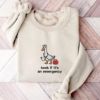 Picture of Embroidered Funny Goose Nurse Sweatshirt, Emergency Nurse Sweatshirt, Cute EMT Gift, Embroidered ER Nurse Shirt, Funny Nurse Gift