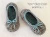 Picture of Slippers CROCHET PATTERN -Mommy and Me Slippers- (23 shoe sizes) house slippers shoes baby booties slipper patterns PDF Instant Download