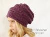 Picture of Crochet Hat PATTERN - The Slouchy Beanie - Instant Download PDF pattern girl winter hat