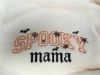 Picture of Embroidered Spooky Mama Sweatshirt, Mom Halloween Crewneck, Halloween Mom Shirt, Spooky Halloween Mama Hoodie