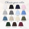 Picture of Embroidered Custom Mom Minimalist Sweatshirt, Mom Of Boy with kid name on sleeve Shirt, Hospital Gift Custom Mom, Christmas Gift For Mom