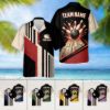 Picture of Personalized Retro Bowling Hawaiian Shirt, Custom Name Button Down Shirt, Matching Bowling Team Shirt, Bowling Lover Gift, Bowler Shirts