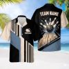 Picture of Personalized Retro Bowling Hawaiian Shirt, Custom Name Button Down Shirt, Matching Bowling Team Shirt, Bowling Lover Gift, Bowler Shirts
