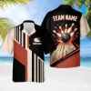 Picture of Personalized Retro Bowling Hawaiian Shirt, Custom Name Button Down Shirt, Matching Bowling Team Shirt, Bowling Lover Gift, Bowler Shirts