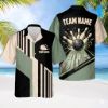 Picture of Personalized Retro Bowling Hawaiian Shirt, Custom Name Button Down Shirt, Matching Bowling Team Shirt, Bowling Lover Gift, Bowler Shirts