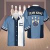 Picture of Custom Bowling Shirt Personalized Name Retro Hawaiian Bowling Shirt Team Matching Bowling Shirt Bowler Gift Bowling League Shirt Family