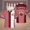 Picture of Custom Bowling Shirt Personalized Name Retro Hawaiian Bowling Shirt Team Matching Bowling Shirt Bowler Gift Bowling League Shirt Family