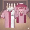 Picture of Custom Bowling Shirt Personalized Name Retro Hawaiian Bowling Shirt Team Matching Bowling Shirt Bowler Gift Bowling League Shirt Family