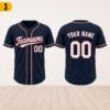 Picture of Custom Yellow Black Baseball Jersey, Personalized Name Number Shirt, Team Uniform, Baseball Style  Shirt Gift, Team Baseball Matching Shirt