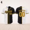 Picture of Custom Yellow Black Baseball Jersey, Personalized Name Number Shirt, Team Uniform, Baseball Style  Shirt Gift, Team Baseball Matching Shirt