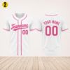Picture of Custom Pink Baseball Jersey, Personalized Name Number Shirt, Team Uniform, Baseball Style  Shirt Gift, Team Baseball Matching Pink Shirt