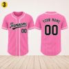 Picture of Custom Pink Baseball Jersey, Personalized Name Number Shirt, Team Uniform, Baseball Style  Shirt Gift, Team Baseball Matching Pink Shirt
