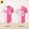 Picture of Custom Pink Baseball Jersey, Personalized Name Number Shirt, Team Uniform, Baseball Style  Shirt Gift, Team Baseball Matching Pink Shirt