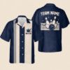 Picture of Custom Name Bowling Shirt Retro Hawaiian Style, Personalized Team Bowling Jersey, Matching Family Bowler Outfit Gift for Bowlers