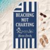 Picture of Beaching Not Charting Beach Towel, Personalized Nurse Beach Towel, Custom Nurse Summer Towel, Pool Towel Gift for Nurses, Nurse Summer Gift