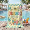 Picture of Personalized Kids Summer Beach Towel, Custom Name Beach Towel for Kids, Summer Squad Pool Towel, Cute Surf Beach Gift, Retro Beach Towel