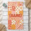 Picture of Personalized Retro Beach Towel for Girls, Cute Smiley Flower Pool Towel, Custom Summer Swim Towel, Preppy Beach Vacation Beach Gift