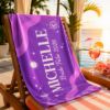 Picture of Personalized Bride Tribe Beach Towel 2026, Custom Bachelorette Party Pool Towel, Girls Trip Beach Gift, Bridesmaid Vacation Beach Towel