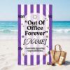 Picture of Personalized Retirement Beach Towel, Custom Out Of Office Forever Pool Towel, Funny Vacation Towel, Coworker Retirement Gift, Retired Towel