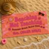 Picture of Beaching Not Teaching Beach Towel, Personalized Teacher Summer Towel, Custom Name Pool Towel, Summer Break Vacation Gift for Teachers