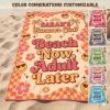 Picture of Beach Now Adult Later Beach Towel, Personalized Summer Vacation Towel, Custom Name Pool Towel, Funny Girls Trip Beach Gift, Beach Towel