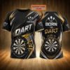 Picture of Custom Dart Shirt, Personalized Darts Jersey, Born To Dart Shirt, Dart Player Gift, Custom Name Dart Team Jersey, Dart Matching Shirt