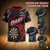 Picture of Custom Dart Shirt, Personalized Darts Jersey, Born To Dart Shirt, Dart Player Gift, Custom Name Dart Team Jersey, Dart Matching Shirt