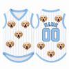 Picture of Custom Funny Pet Face Dog Shirt, Personalized Pet Jersey With Photo, Name Number Dog Cat Clothes, Personalized Funny Outfit For Cat Dog