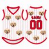 Picture of Custom Funny Pet Face Dog Shirt, Personalized Pet Jersey With Photo, Name Number Dog Cat Clothes, Personalized Funny Outfit For Cat Dog