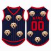Picture of Custom Funny Pet Face Dog Shirt, Personalized Pet Jersey With Photo, Name Number Dog Cat Clothes, Personalized Funny Outfit For Cat Dog