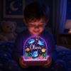 Picture of Personalized Ocean Animal Night Light, Custom Name LED Acrylic Lamp for Kids, Sea Creature Nursery Decor, Under Sea Bedroom Gift Birthday
