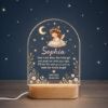 Picture of Personalized Baptism Night Light for Girls, Custom Angel Prayer LED Lamp, Baptized Baby Girl Gift, Christian Nursery Decor, Baptism Keepsake