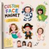 Picture of Personalized Face Magnet, Custom Photo Fridge Magnet, Funny Kids Costume Magnet, Acrylic Refrigerator Magnet, Custom Face Cutout Gift Decor