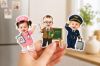 Picture of Personalized Career Face Magnet, Custom Photo Fridge Magnet, Future Profession Gift Kids, Doctor Teacher Pilot Magnet, Acrylic Refrigerator